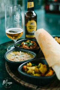 beer muse cafe ubud bali thaali platter dosa beer dinner delicious