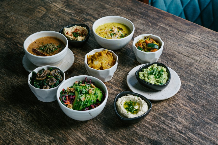 Hummus, Avocado, Veggies, Salad, Daal Soup, Sides Vegan GF Cafe Restaurant