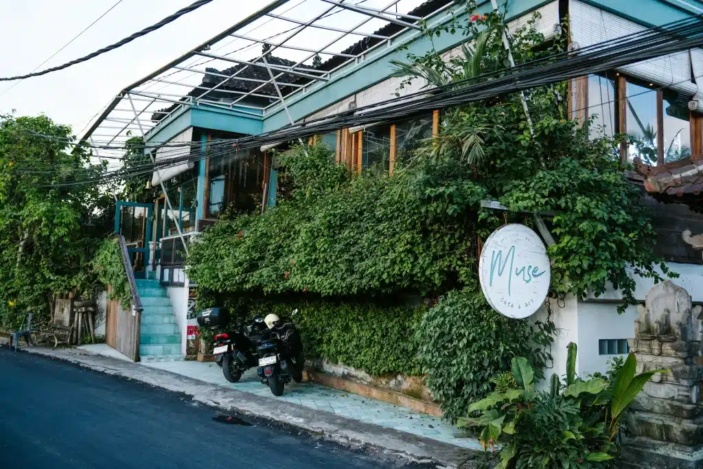 The Muse entrance on Jalan Sri Wedari in Ubud